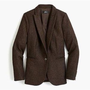 JCrew Parke Blazer in Brown-Black English Wool